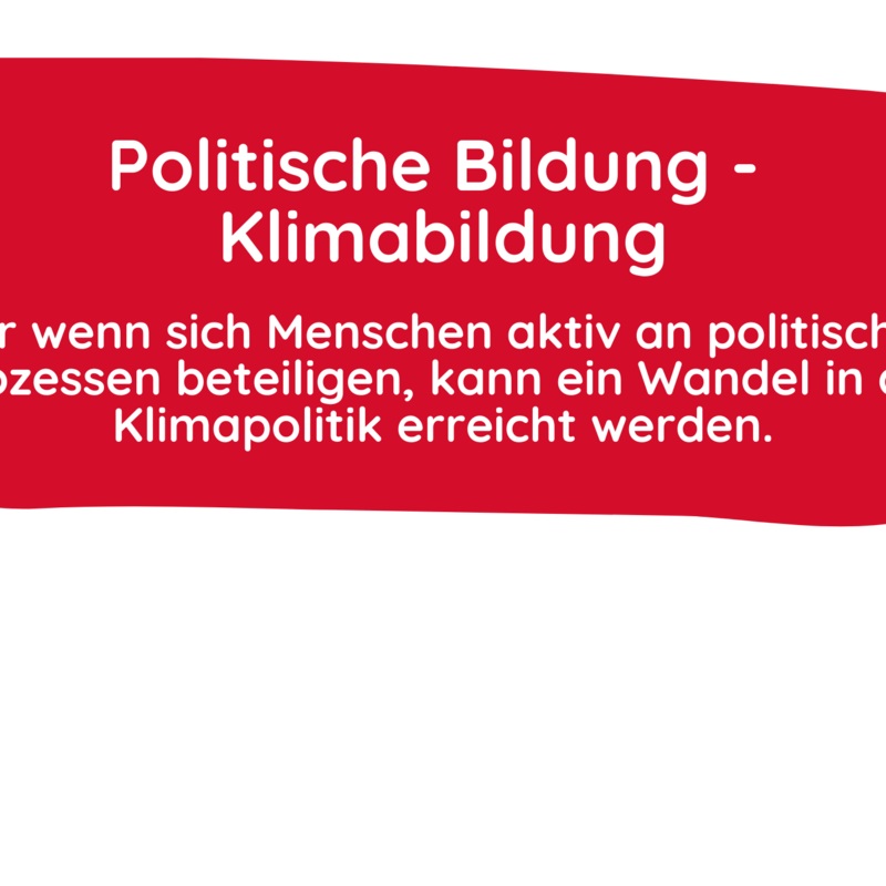 Politische Bildung - Klimabildung
